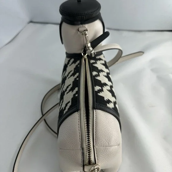 RARE New Kate Spade Claude Dachshund Dog Houndstooth Crossbody Puppy Purse - Picture 11 of 16